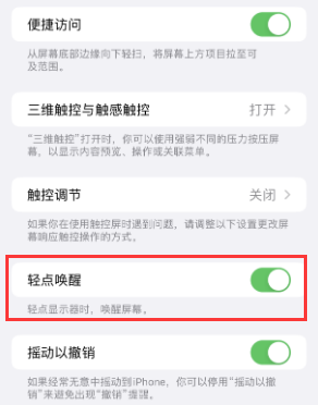 绵竹苹果授权维修站分享iPhone轻点无法唤醒怎么办 