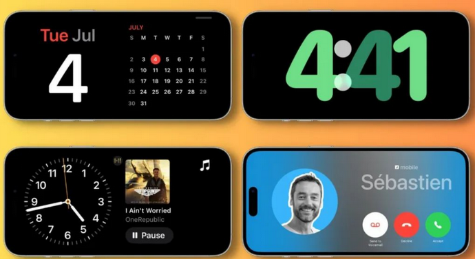 绵竹苹果手机维修分享iOS17横屏充电待机显示有什么好处 