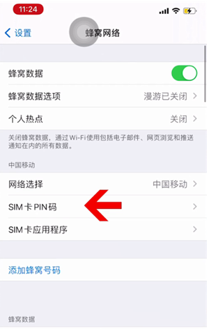 绵竹苹果14维修网分享如何给iPhone14的SIM卡设置密码 