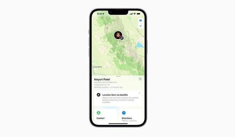 绵竹苹果14维修分享iPhone14系列中 FindMy功能通过卫星分享位置方法教程 