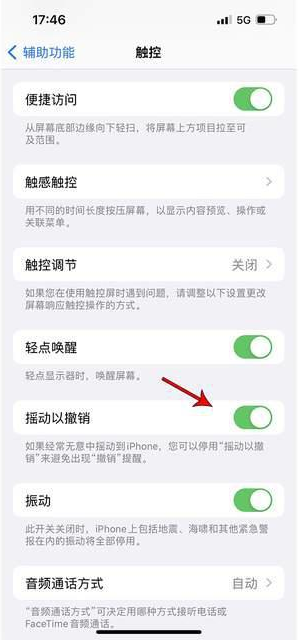 绵竹苹果手机维修分享iPhone手机如何设置摇一摇删除文字 